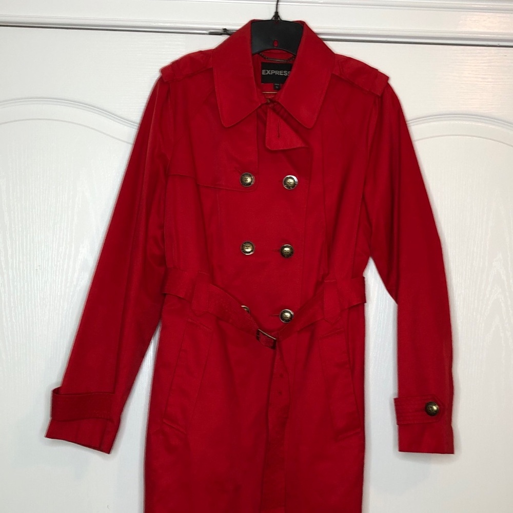 Red Express Double Breast All Weather Coat